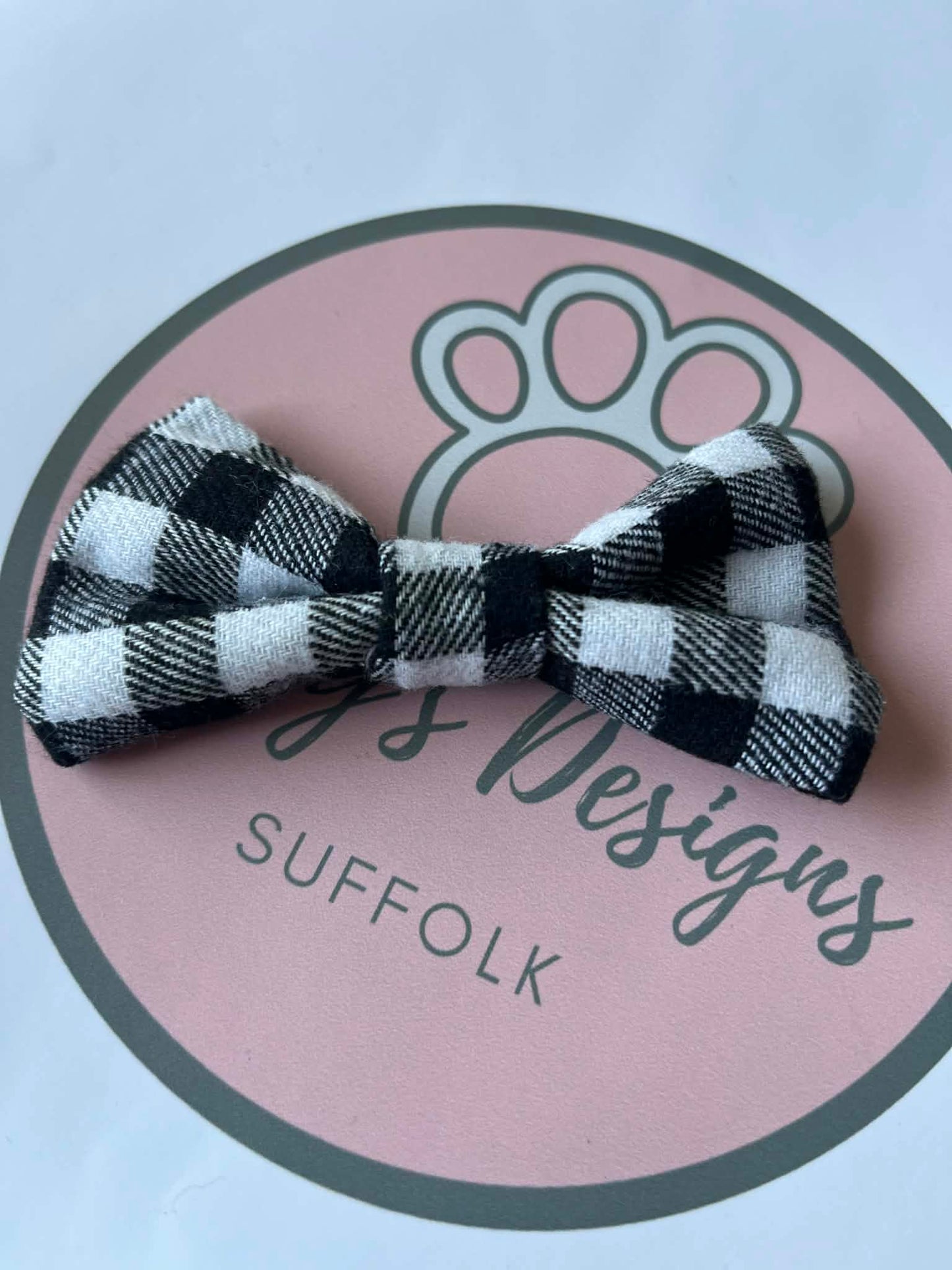 Checked Dog Bowties