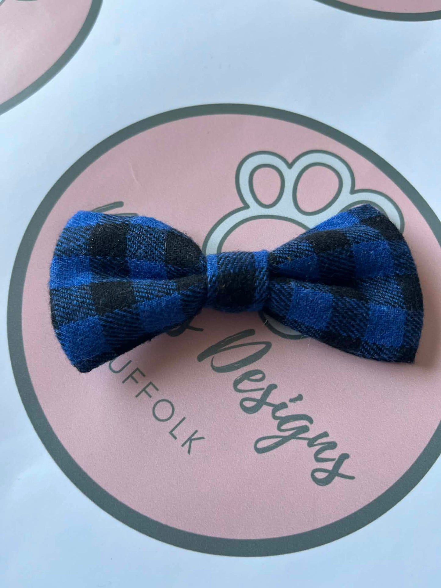 Checked Dog Bowties