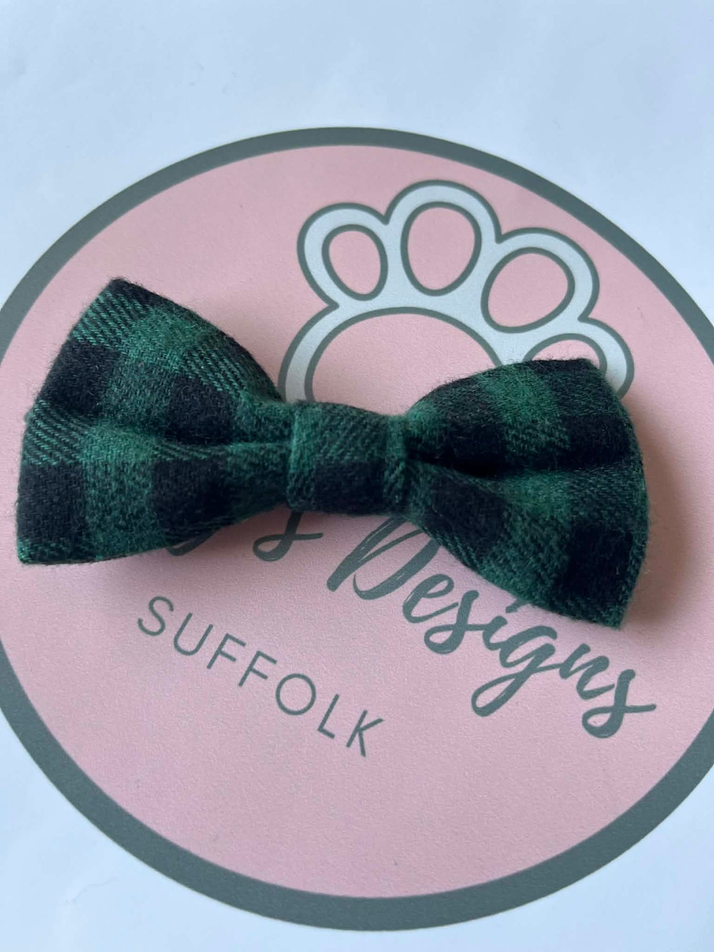 Checked Dog Bowties