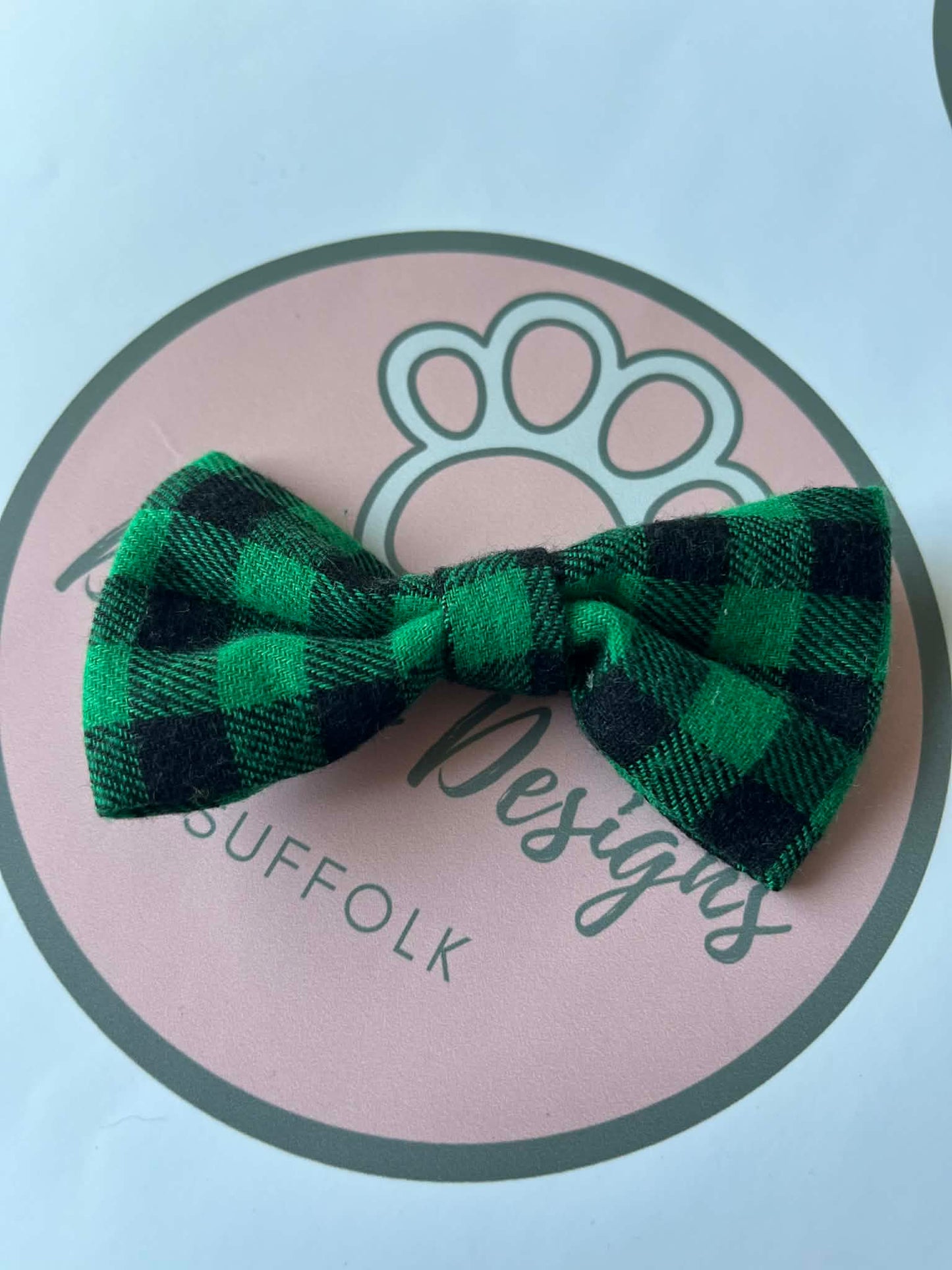 Checked Dog Bowties