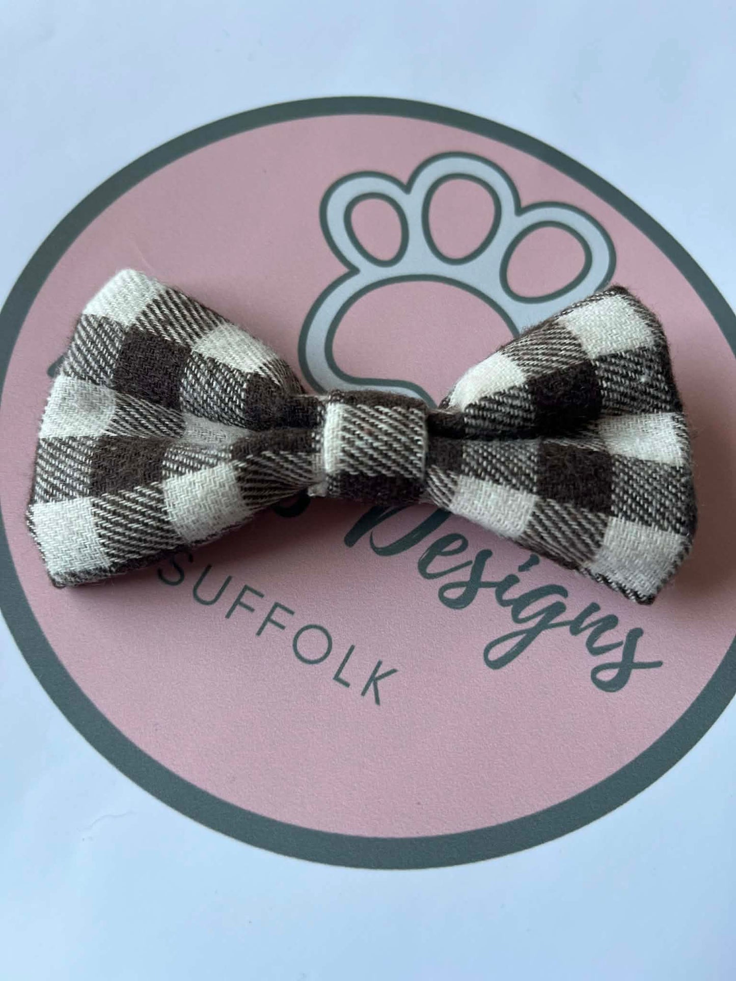 Checked Dog Bowties