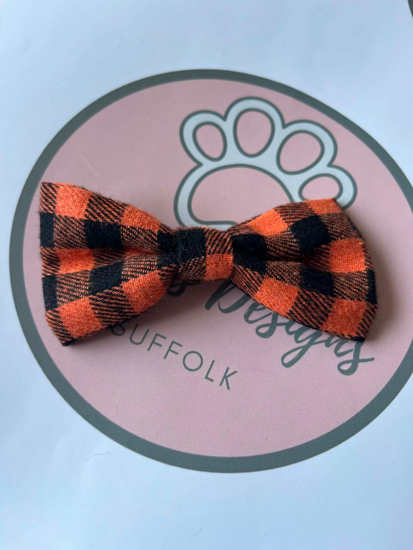 Checked Dog Bowties