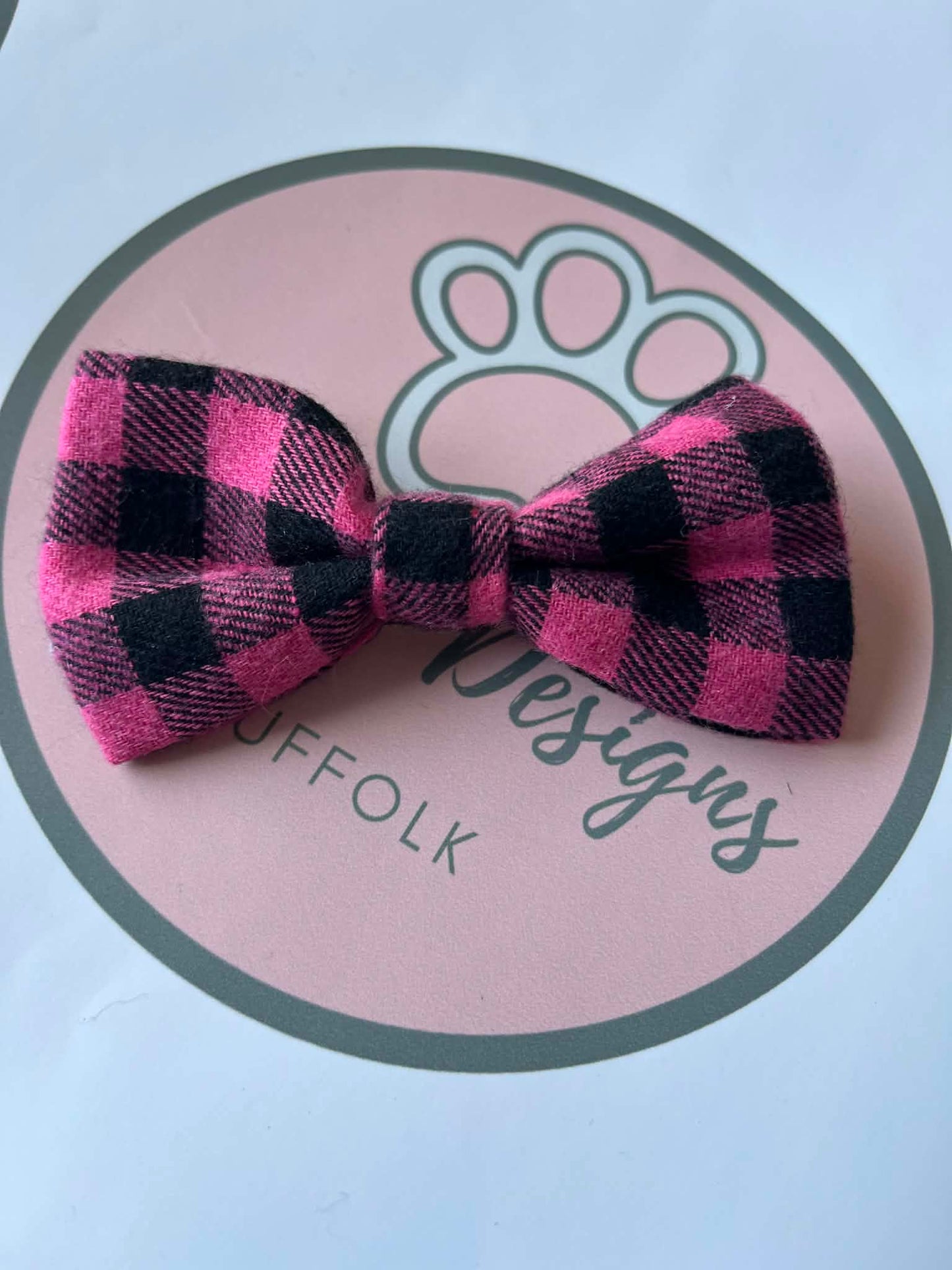 Checked Dog Bowties