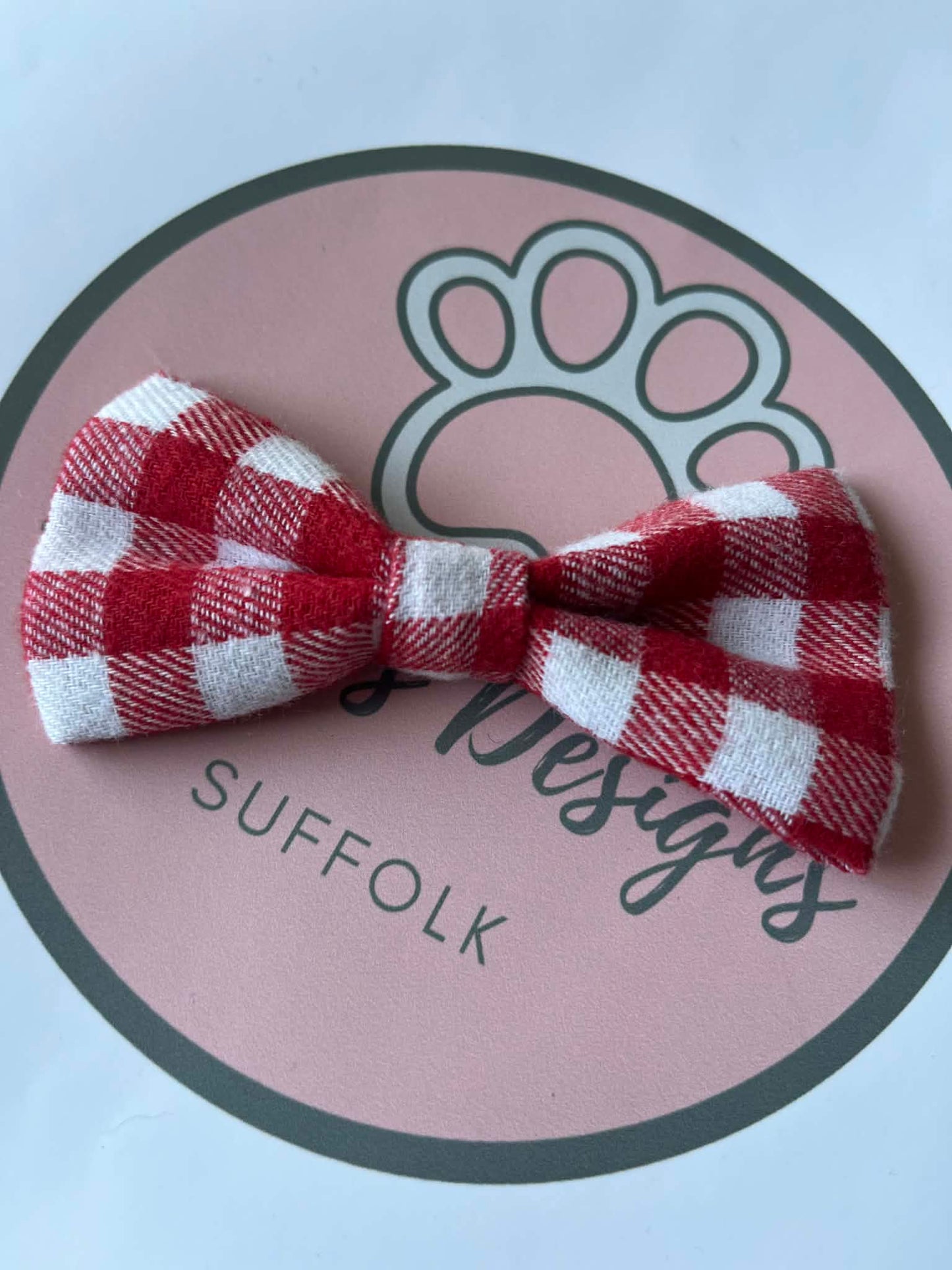 Checked Dog Bowties